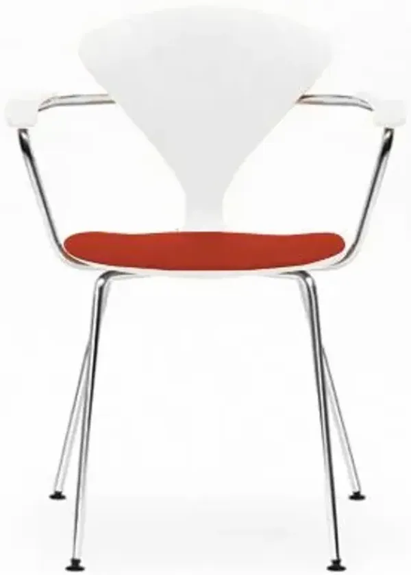 Cherner Metal Base Armchair with Seat Pad