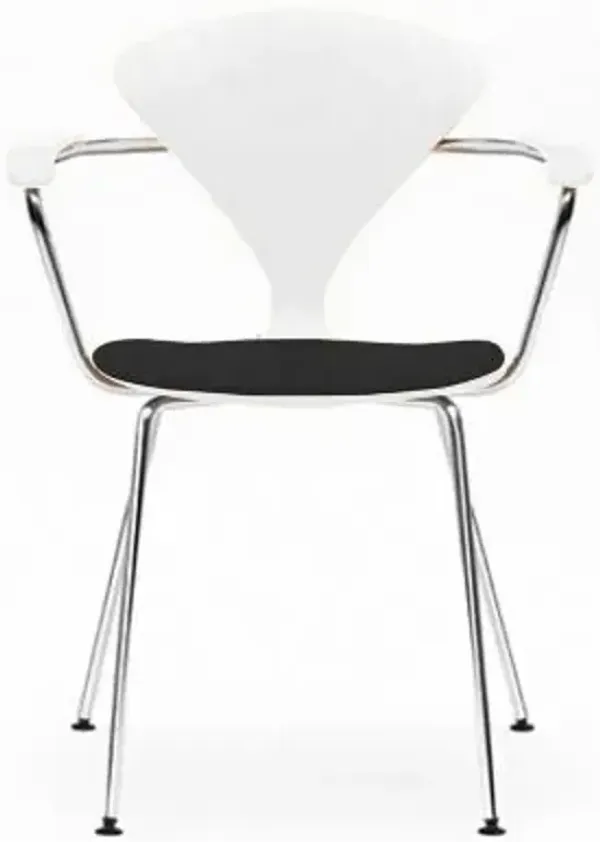 Cherner Metal Base Armchair with Seat Pad