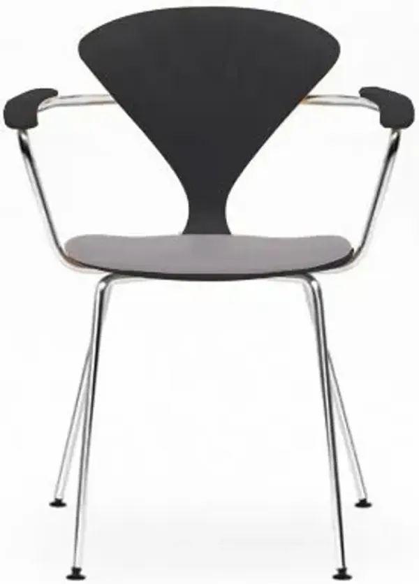 Cherner Metal Base Armchair with Seat Pad