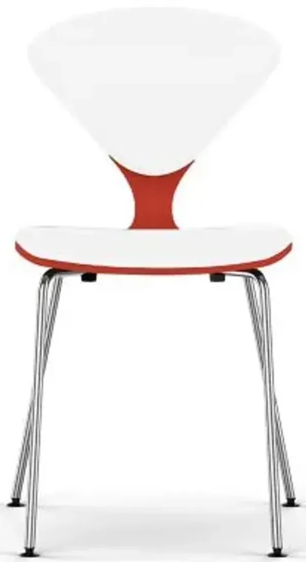 Cherner Seat and Back Upholstered Metal Base Chair