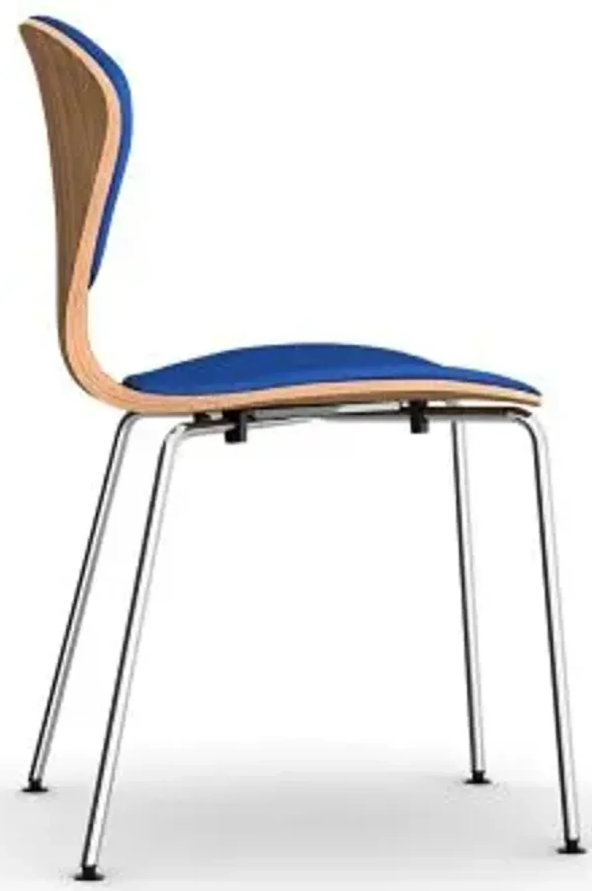 Cherner Seat and Back Upholstered Metal Base Chair
