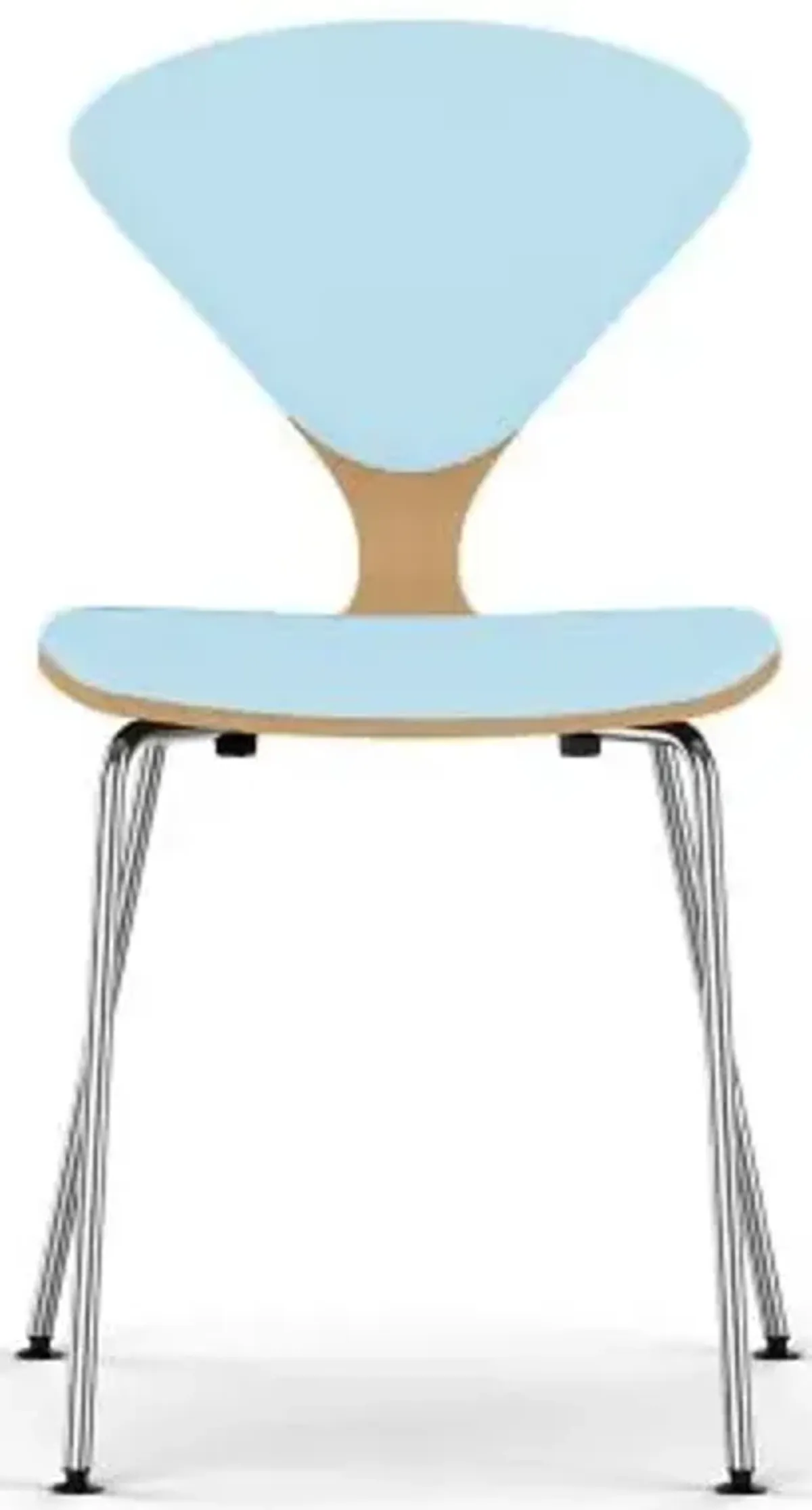 Cherner Seat and Back Upholstered Metal Base Chair