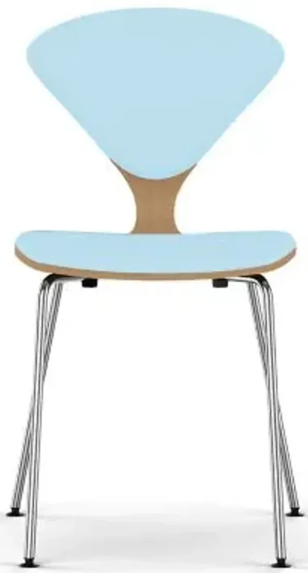 Cherner Seat and Back Upholstered Metal Base Chair