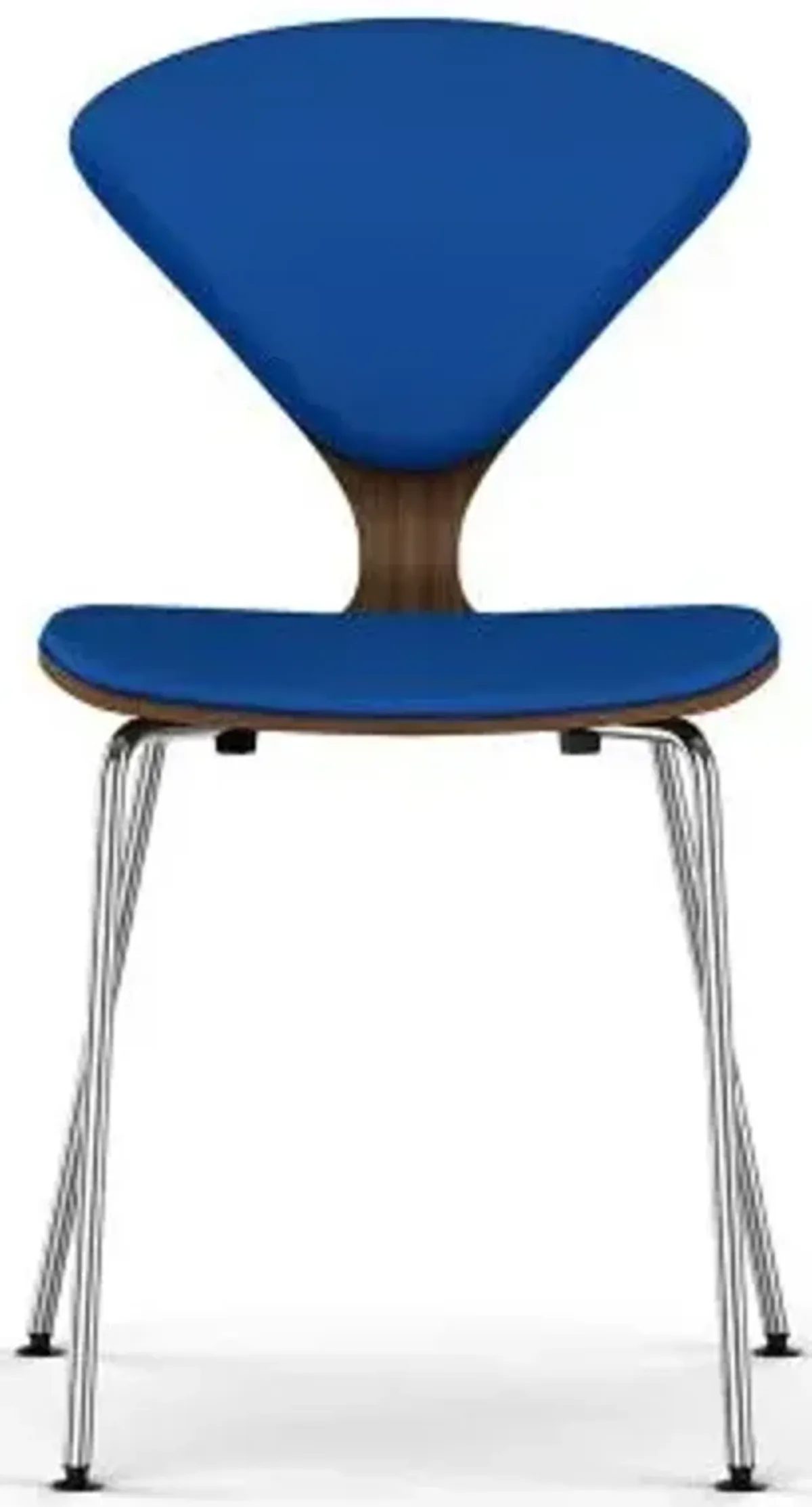 Cherner Seat and Back Upholstered Metal Base Chair