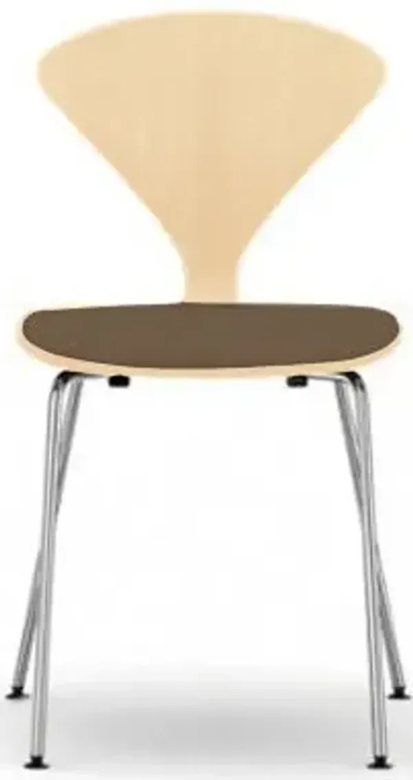 Cherner Metal Base Chair with Seat Pad