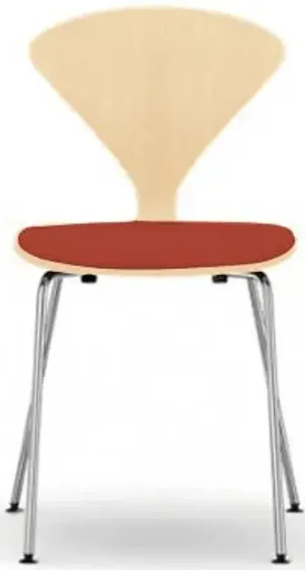 Cherner Metal Base Chair with Seat Pad