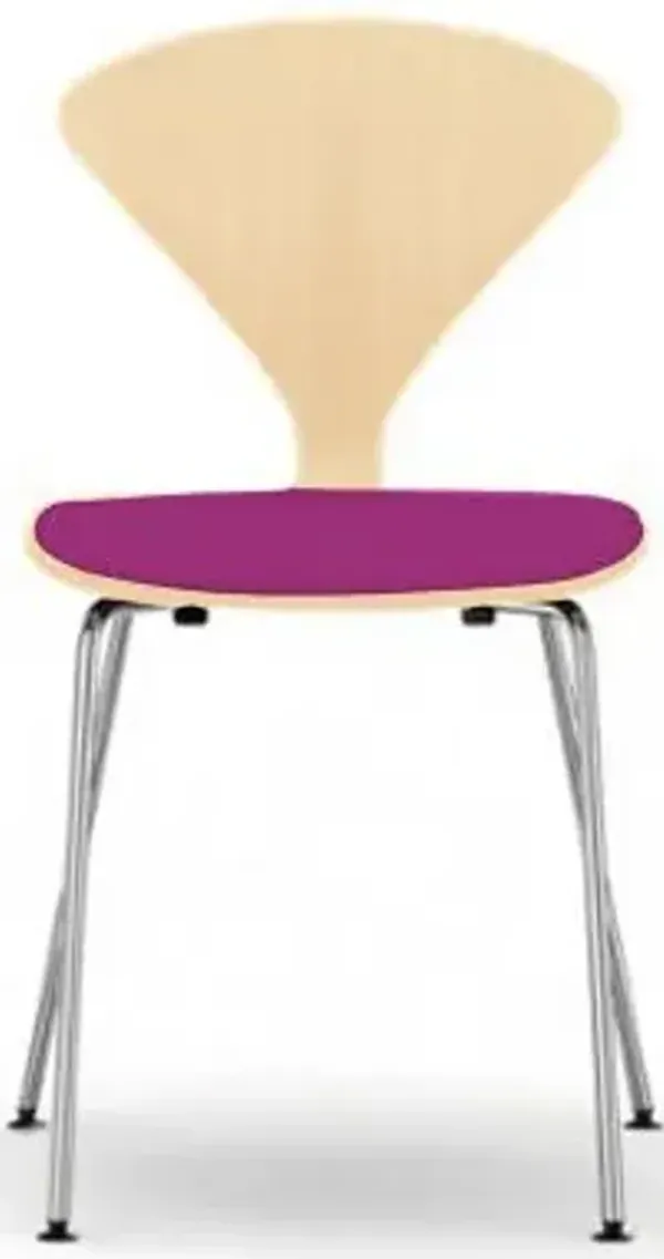 Cherner Metal Base Chair with Seat Pad