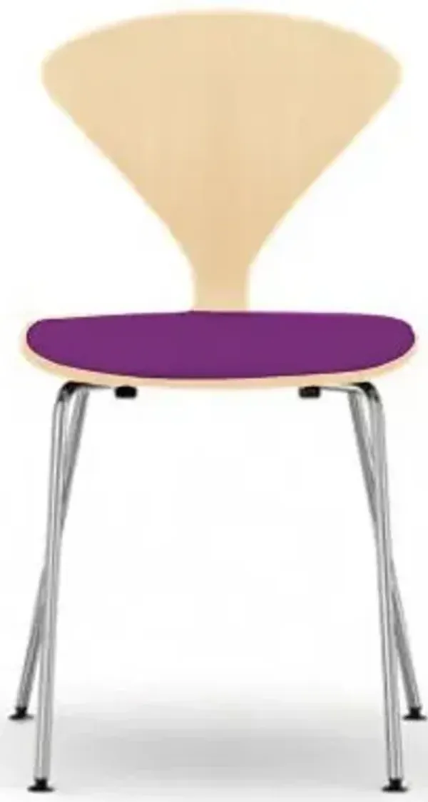 Cherner Metal Base Chair with Seat Pad