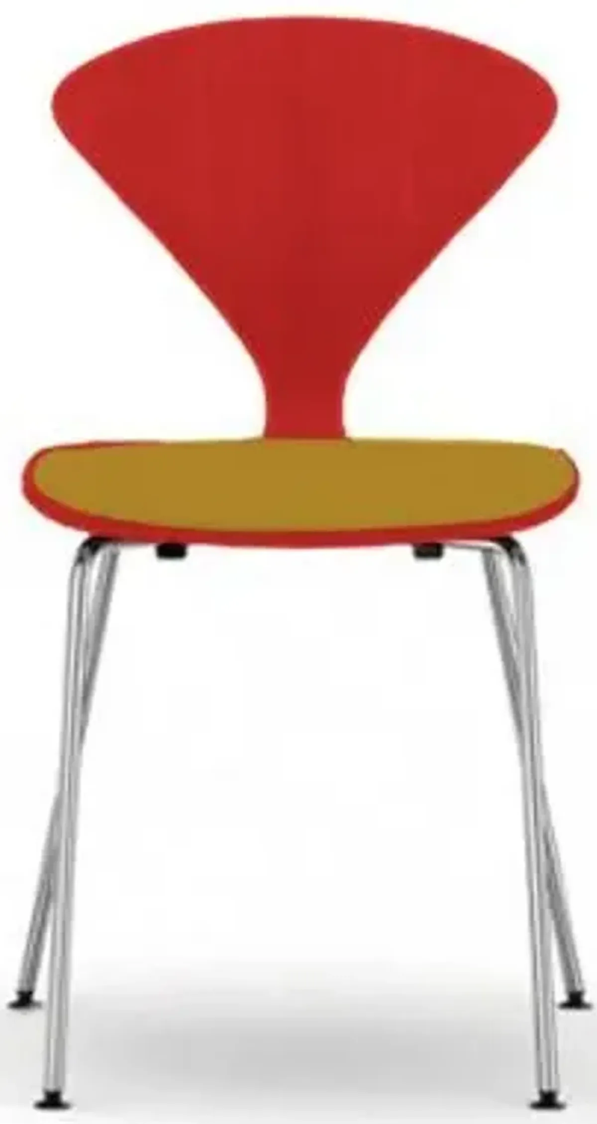 Cherner Metal Base Chair with Seat Pad