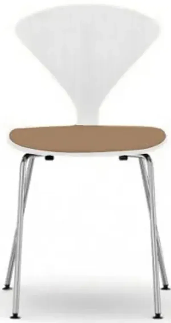 Cherner Metal Base Chair with Seat Pad