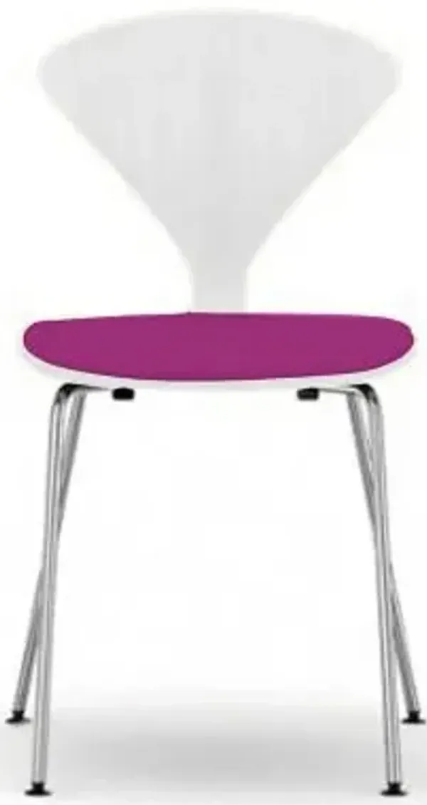 Cherner Metal Base Chair with Seat Pad