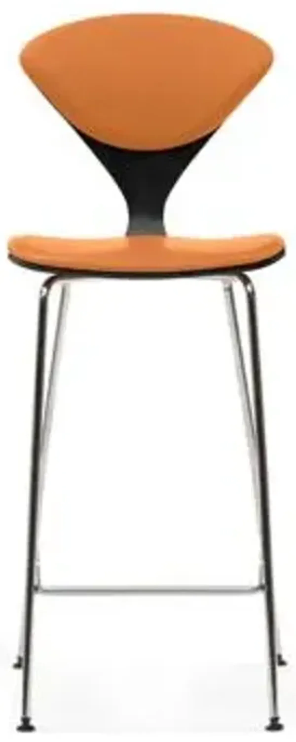 Cherner Seat and Back Upholstered Metal Base Stool