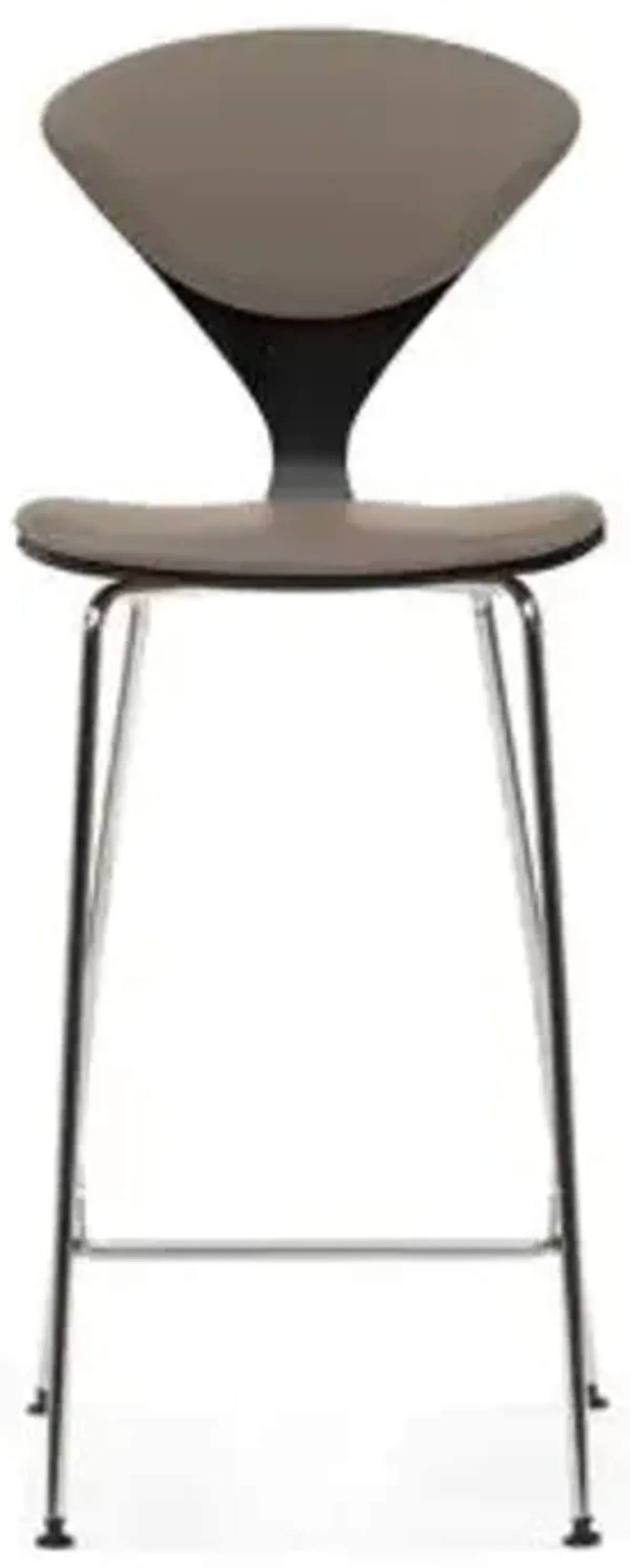 Cherner Seat and Back Upholstered Metal Base Stool