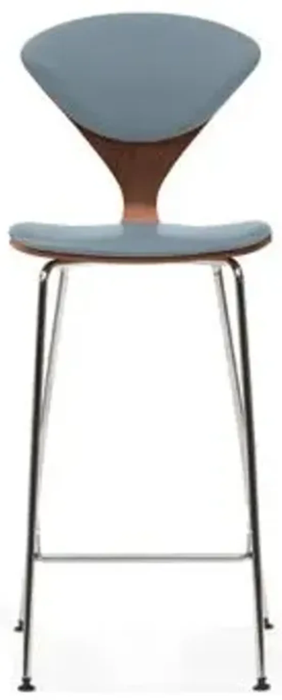 Cherner Seat and Back Upholstered Metal Base Stool