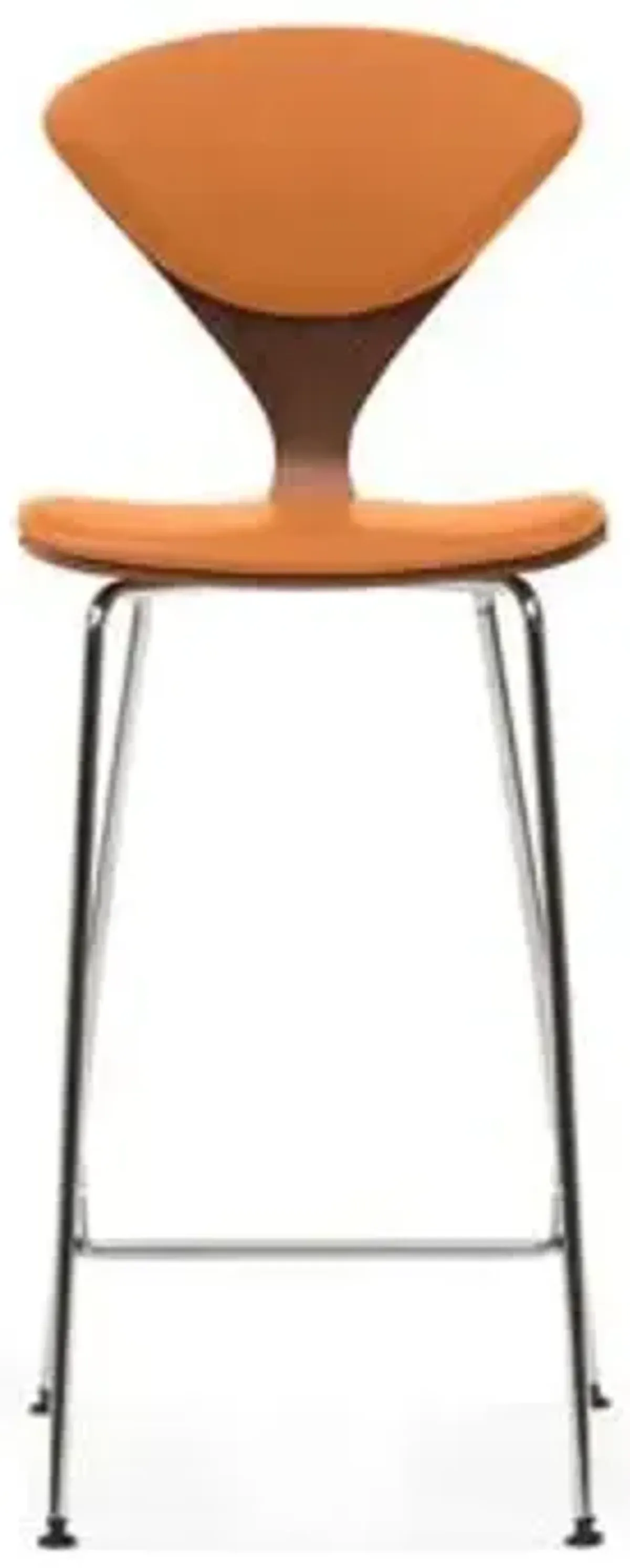 Cherner Seat and Back Upholstered Metal Base Stool