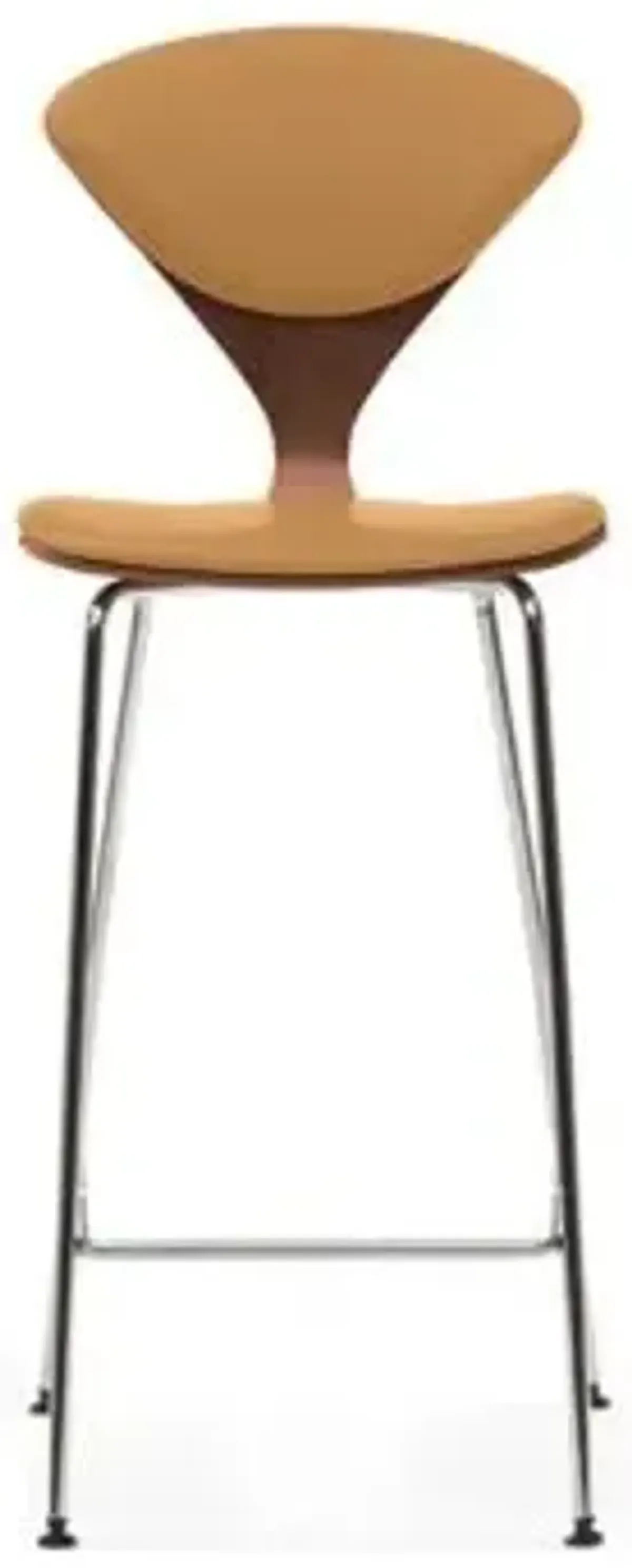 Cherner Seat and Back Upholstered Metal Base Stool