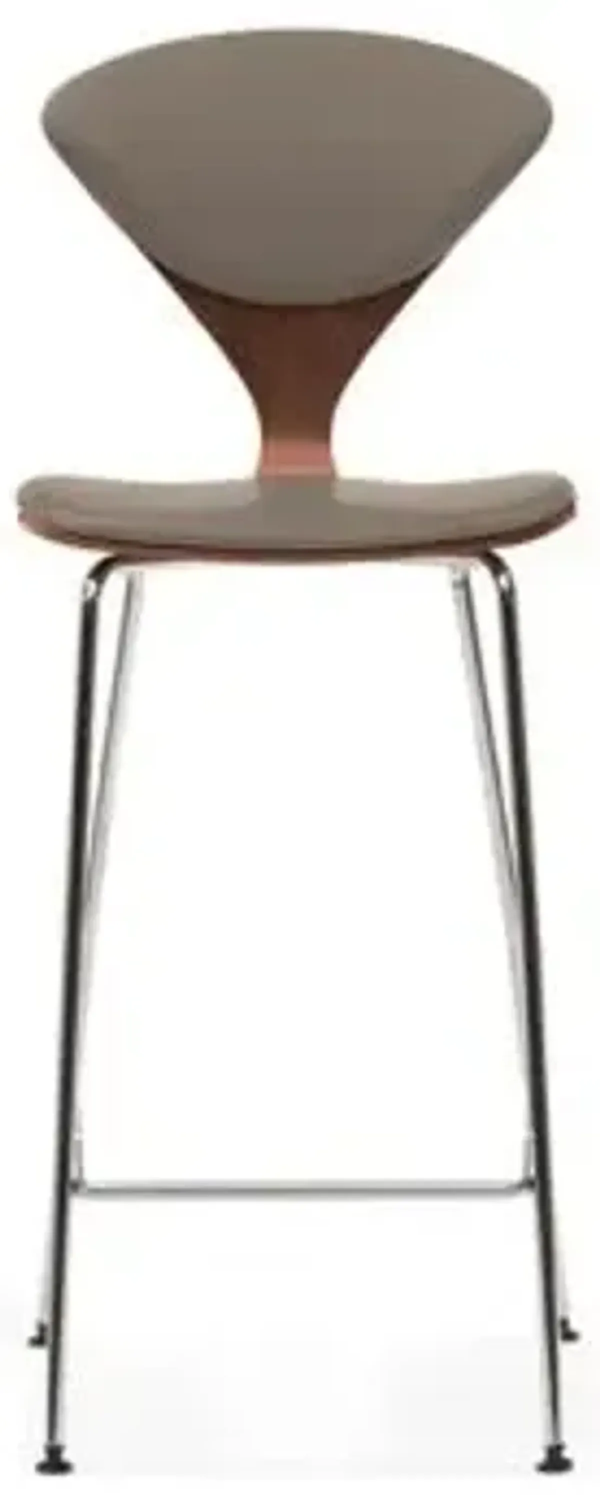 Cherner Seat and Back Upholstered Metal Base Stool