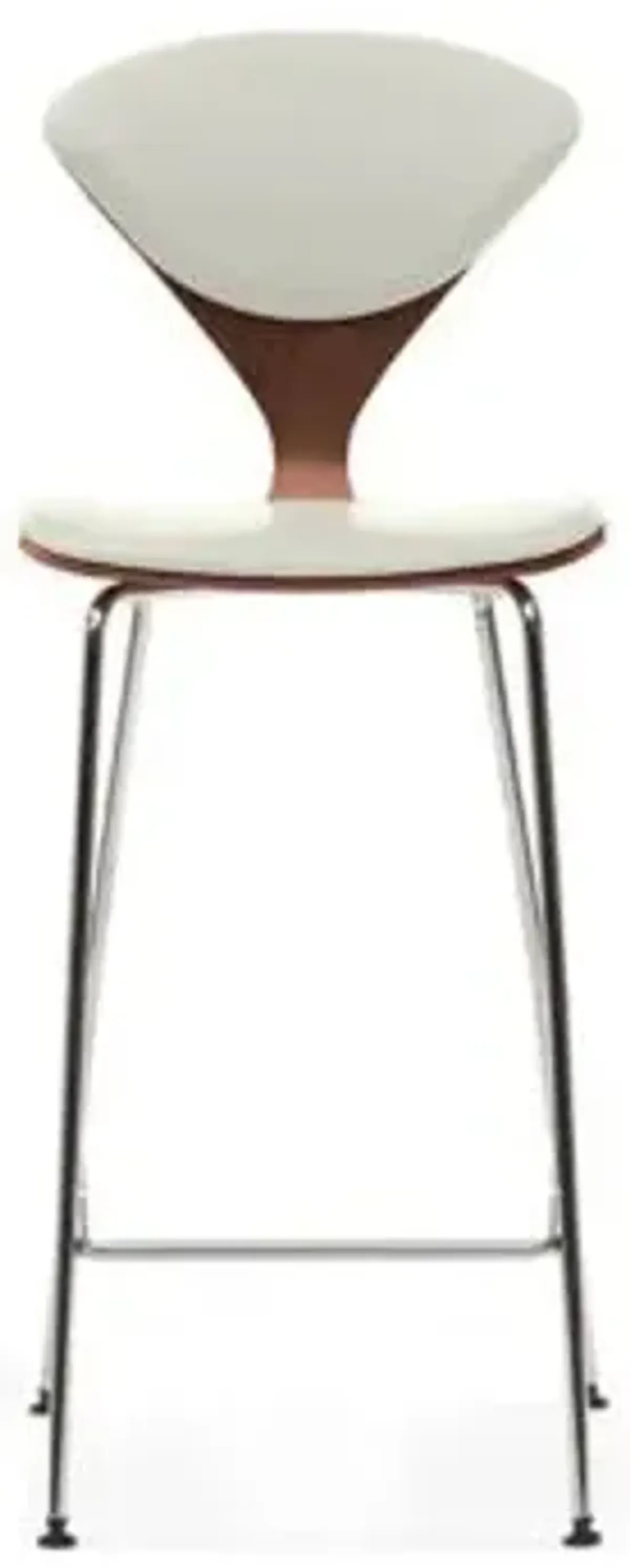 Cherner Seat and Back Upholstered Metal Base Stool