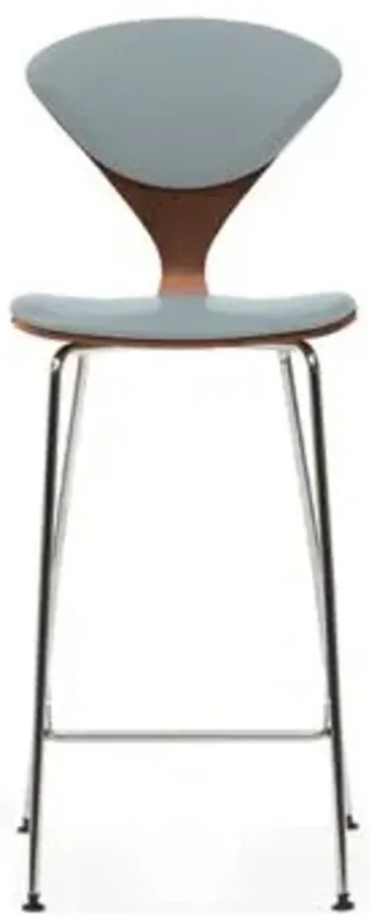 Cherner Seat and Back Upholstered Metal Base Stool