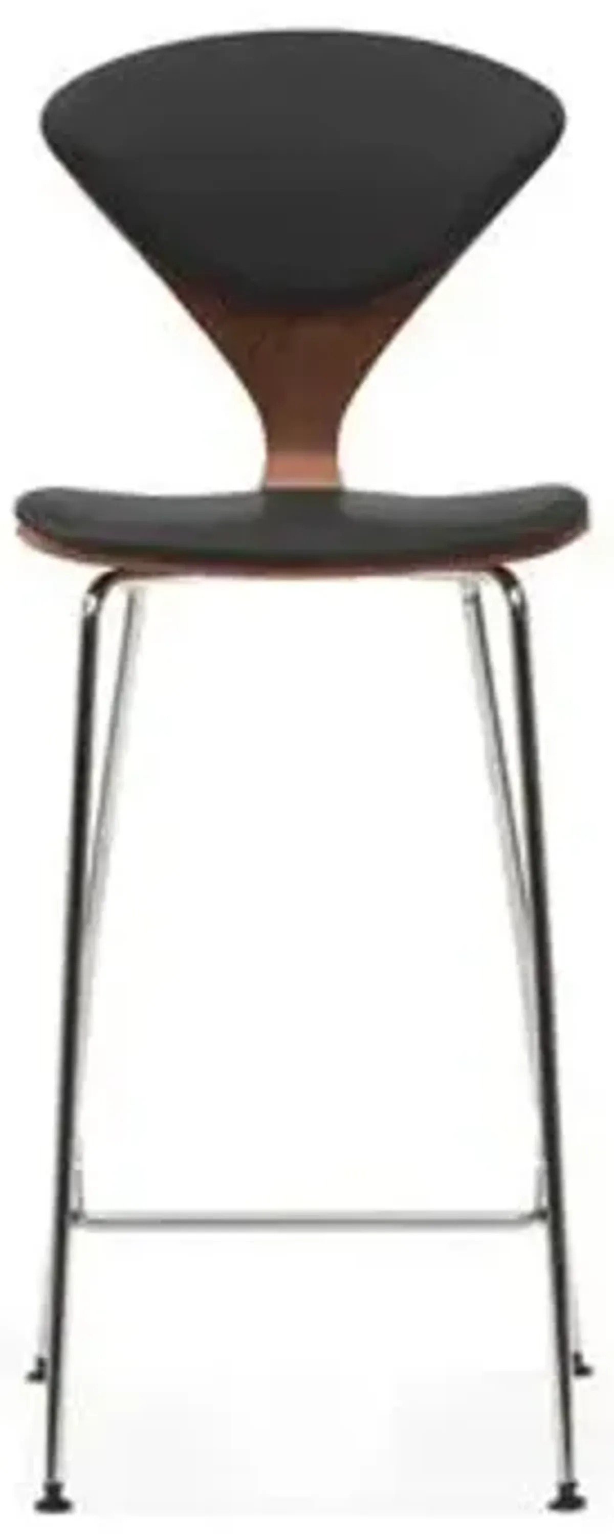 Cherner Seat and Back Upholstered Metal Base Stool