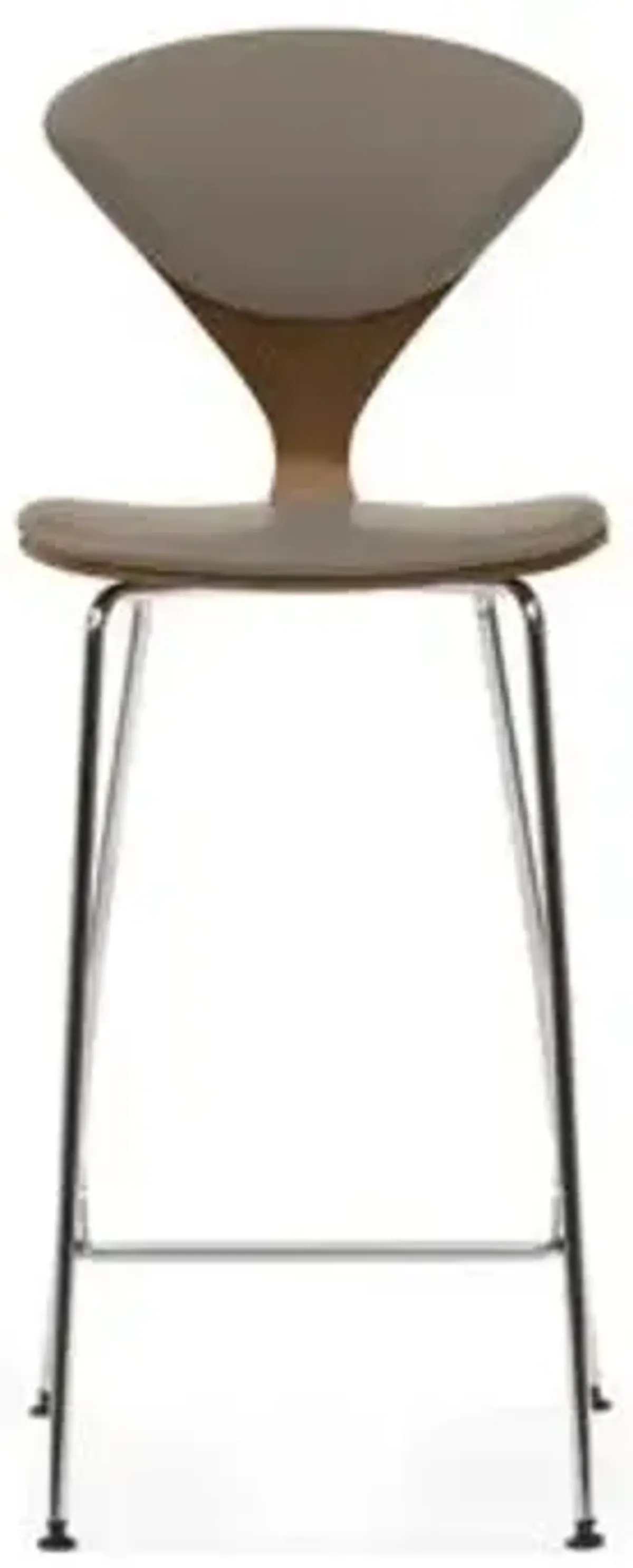 Cherner Seat and Back Upholstered Metal Base Stool