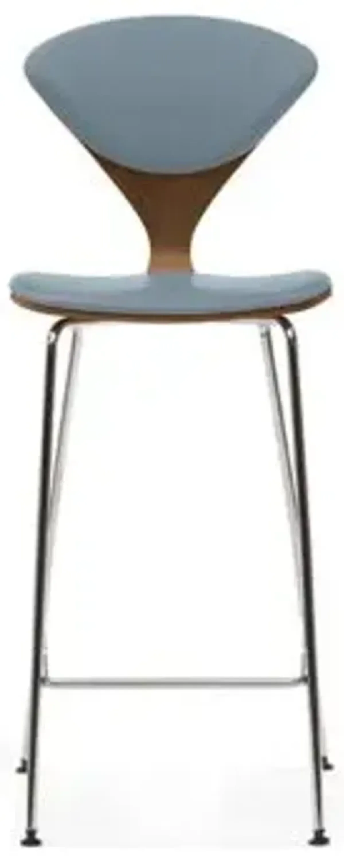 Cherner Seat and Back Upholstered Metal Base Stool