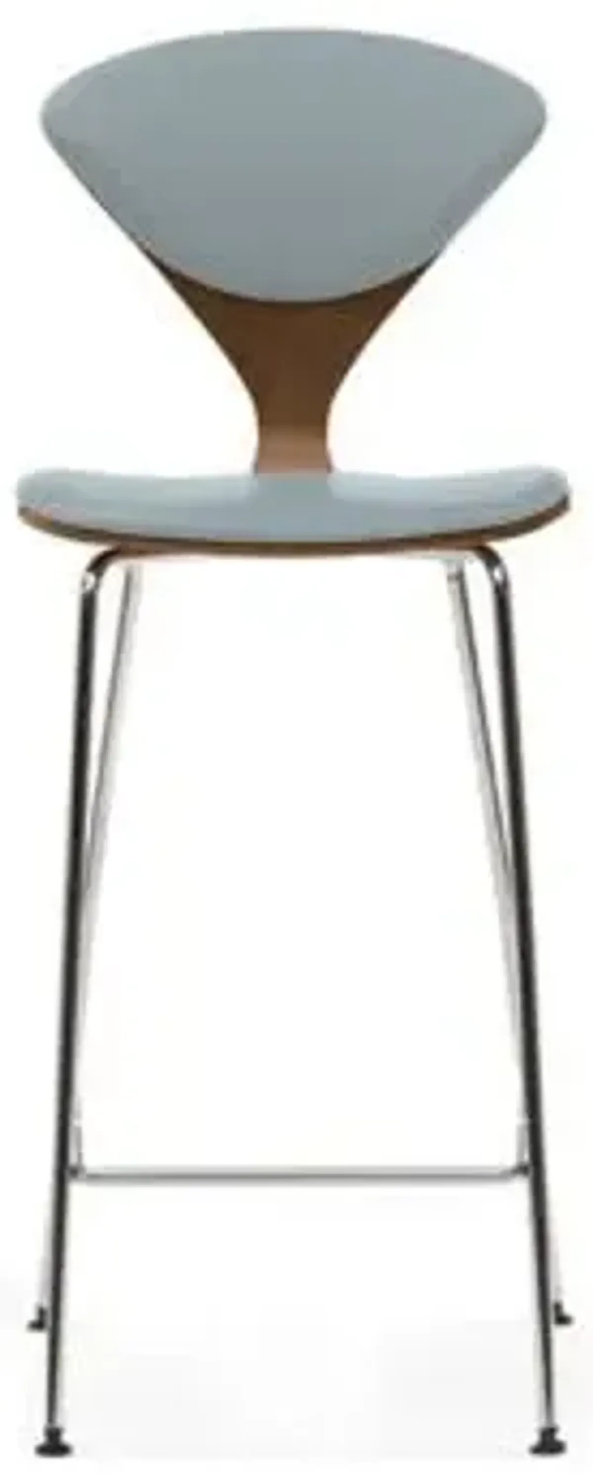 Cherner Seat and Back Upholstered Metal Base Stool