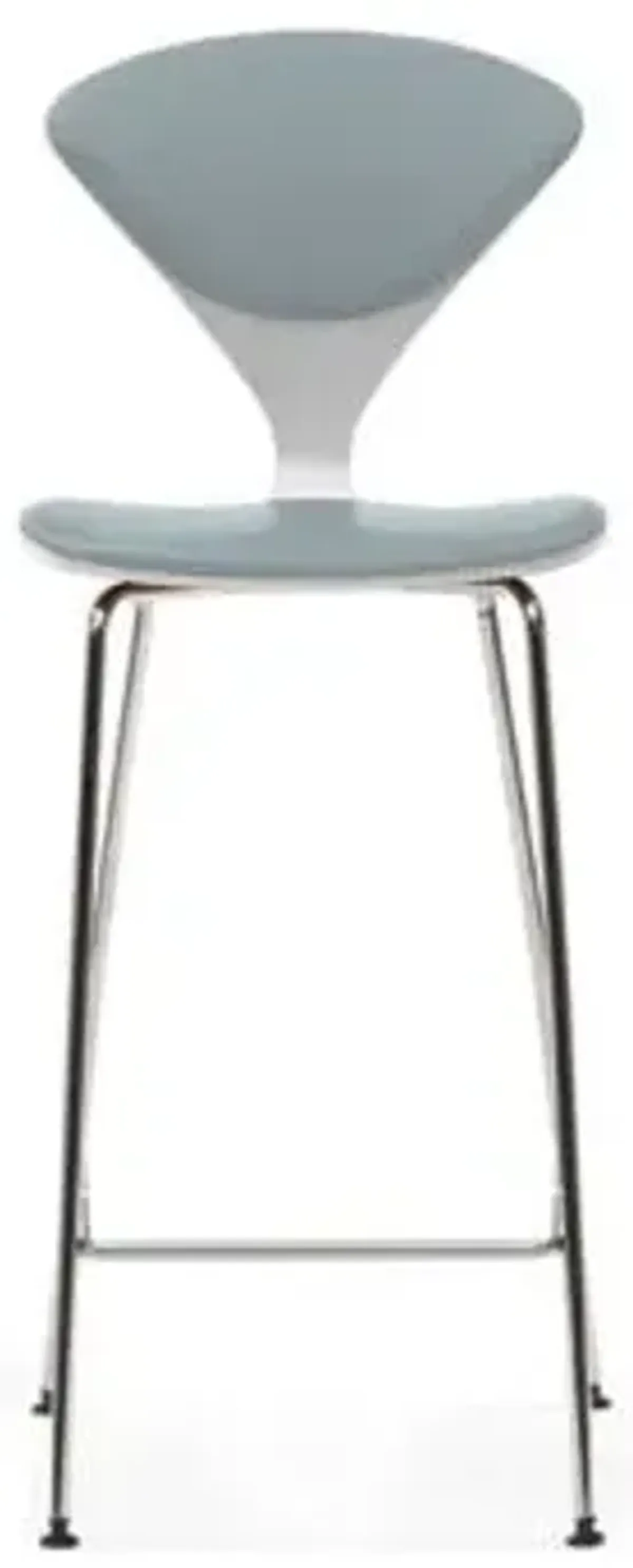 Cherner Seat and Back Upholstered Metal Base Stool