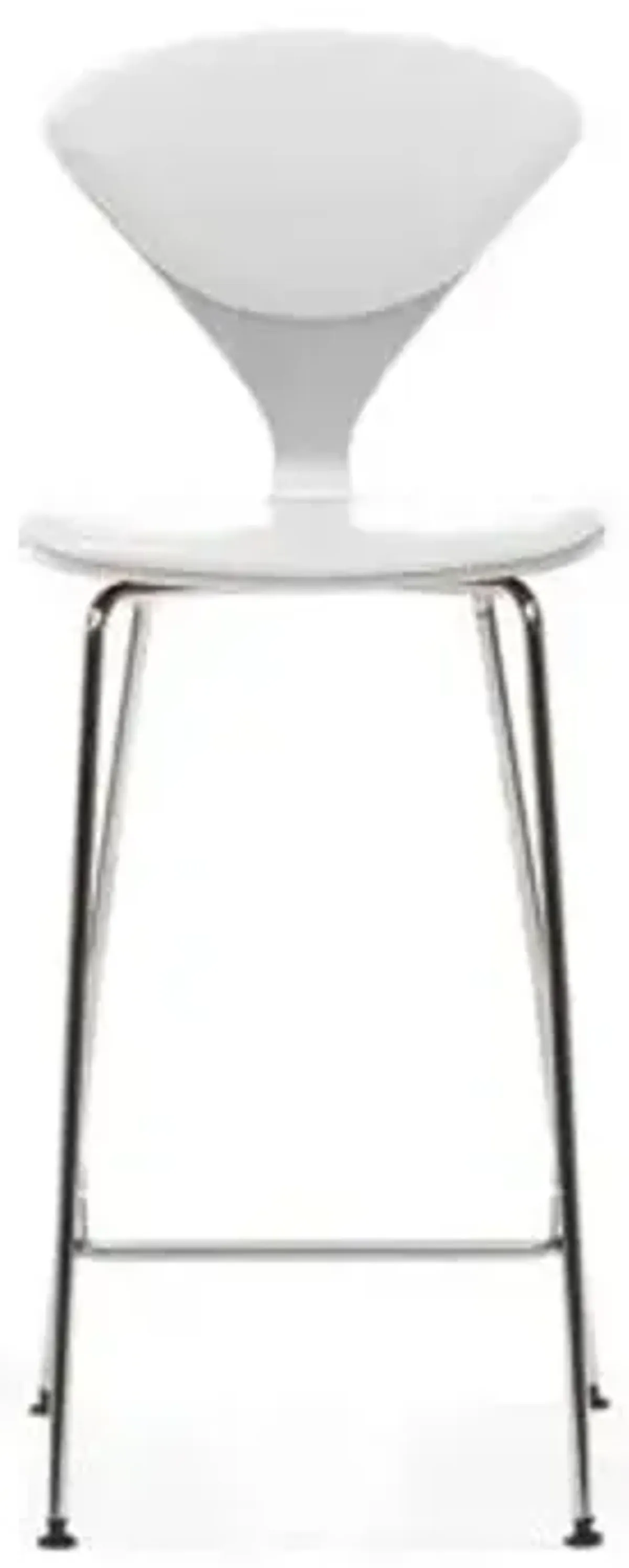 Cherner Seat and Back Upholstered Metal Base Stool