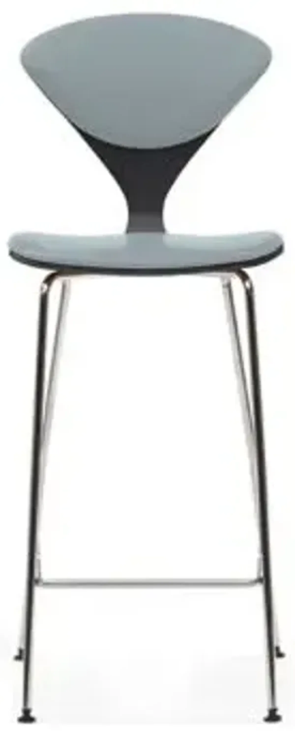 Cherner Seat and Back Upholstered Metal Base Stool