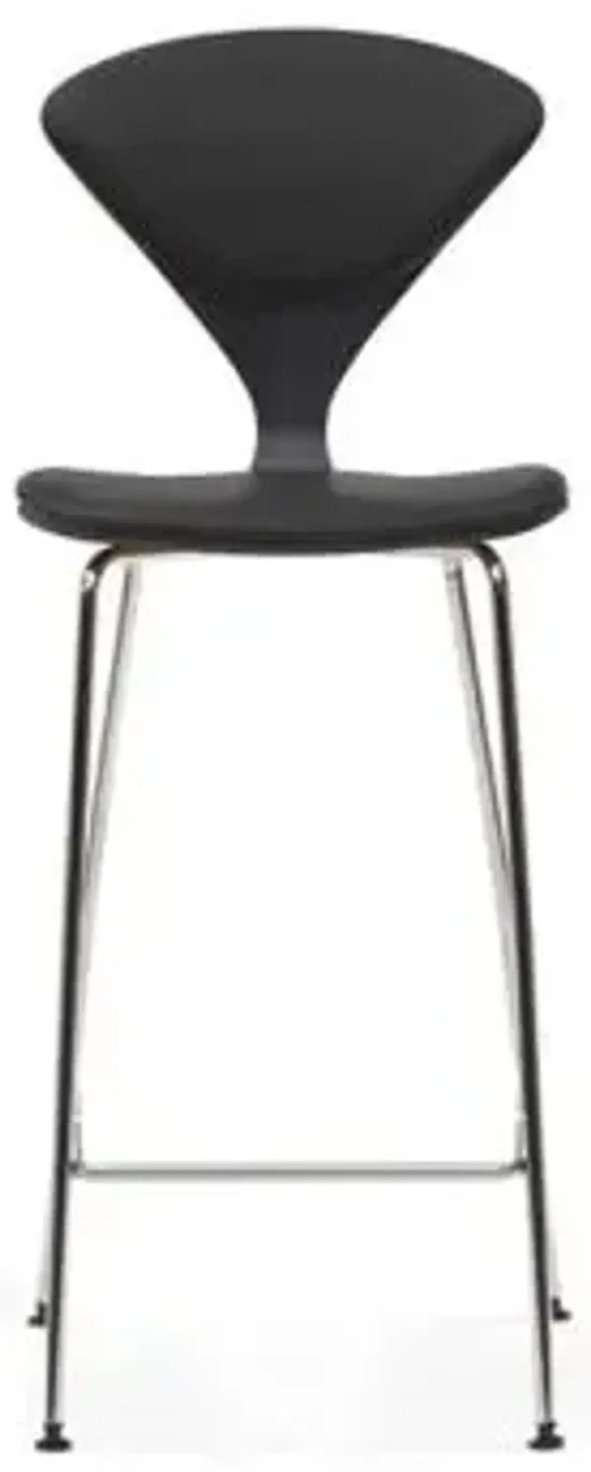 Cherner Seat and Back Upholstered Metal Base Stool