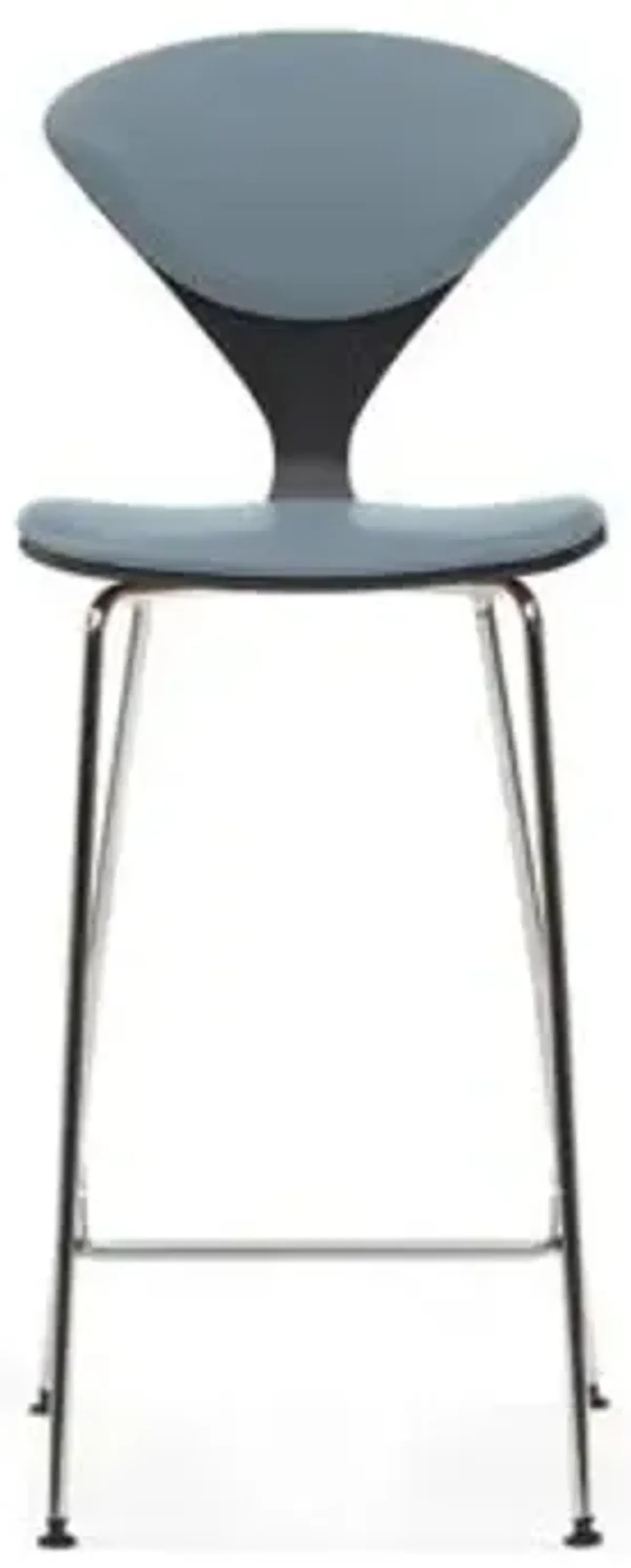 Cherner Seat and Back Upholstered Metal Base Stool