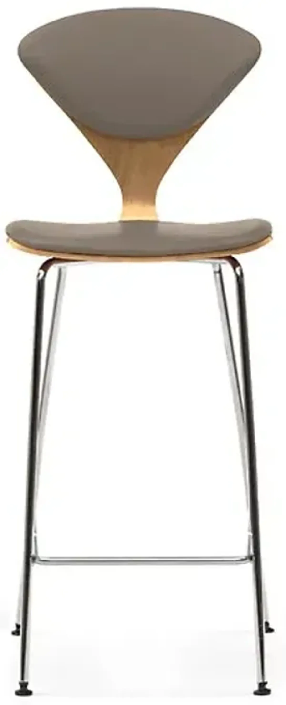 Cherner Seat and Back Upholstered Metal Base Stool