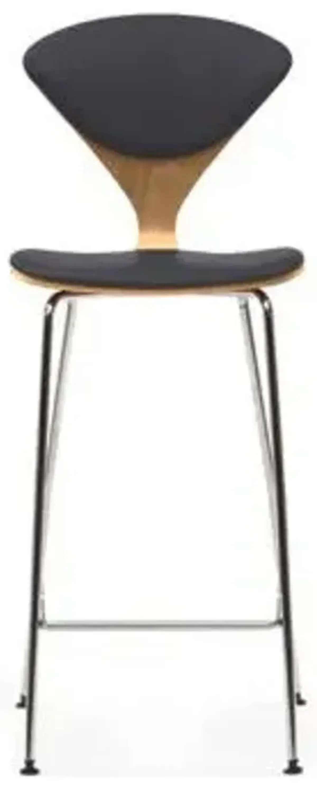 Cherner Seat and Back Upholstered Metal Base Stool