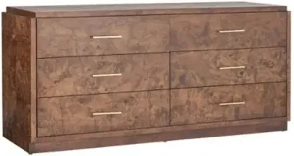 Scotsbrook Burl 6 Drawer Dresser