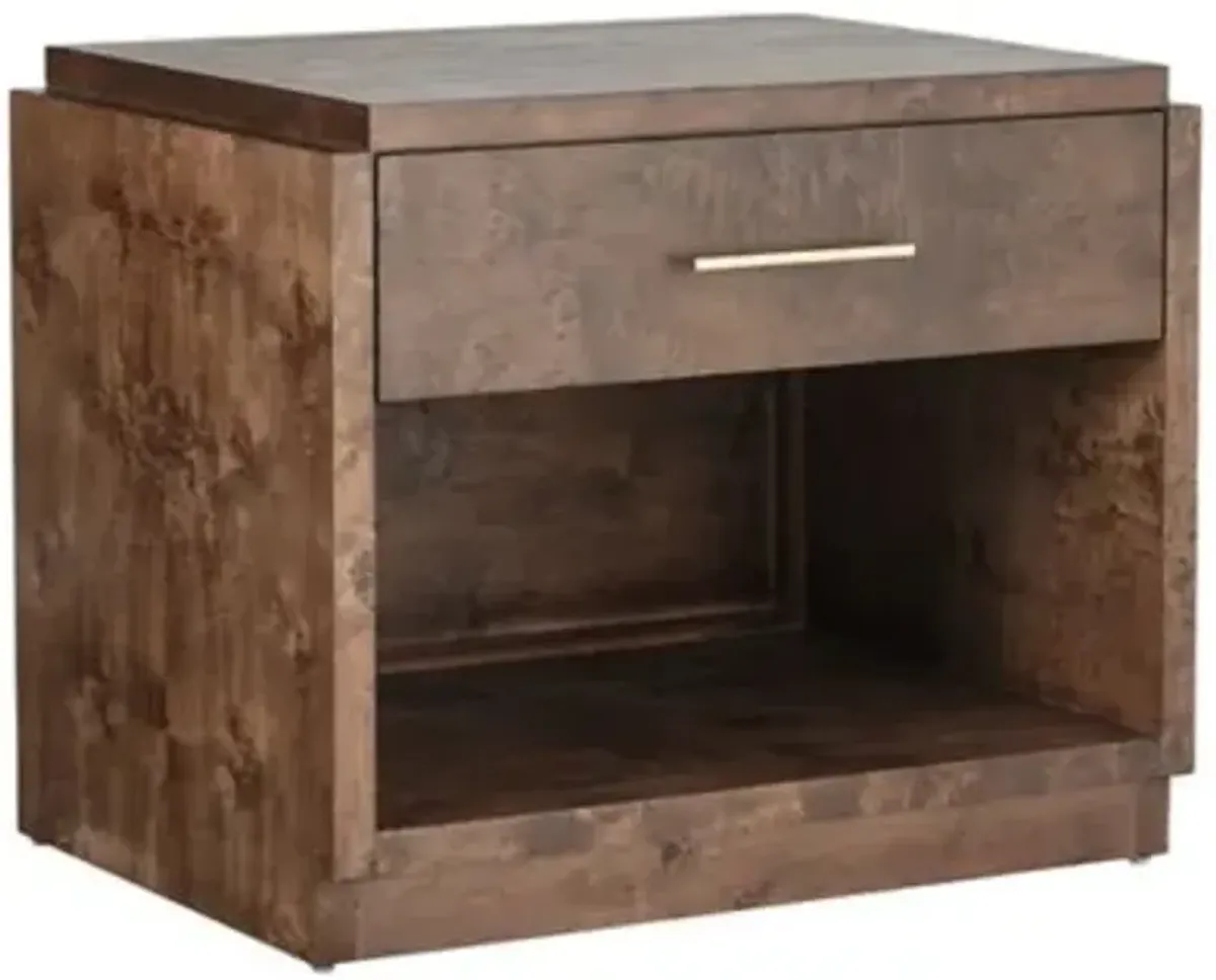 Scotsbrook Burl Nightstand