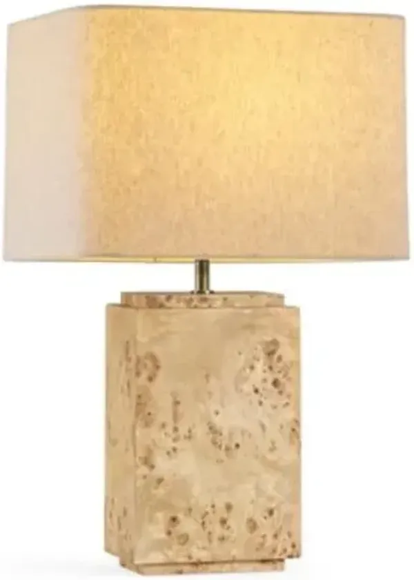 Rosebury Burl Table Lamp