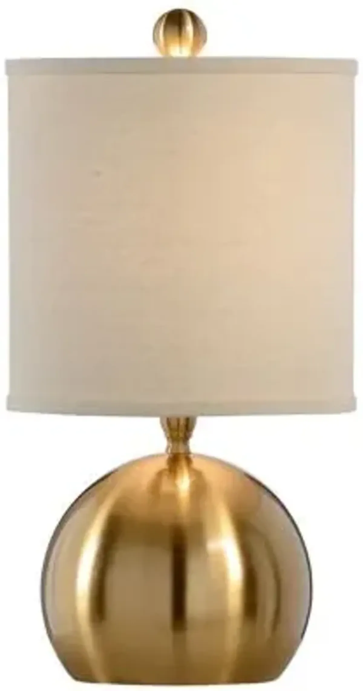 Small Brass Ball Table Lamp