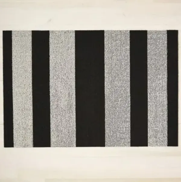 Bold Stripe Shag Indoor / Outdoor Mat