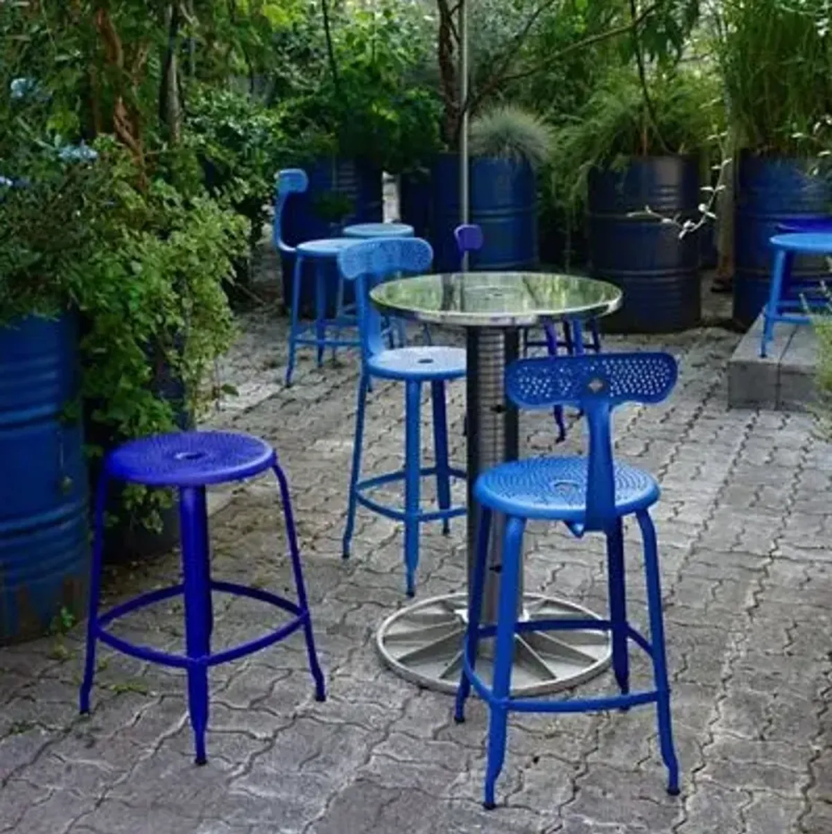 Nicolle Outdoor Backrest Bar & Counter Stool