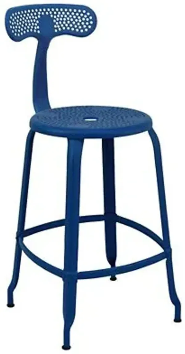 Nicolle Outdoor Backrest Bar & Counter Stool
