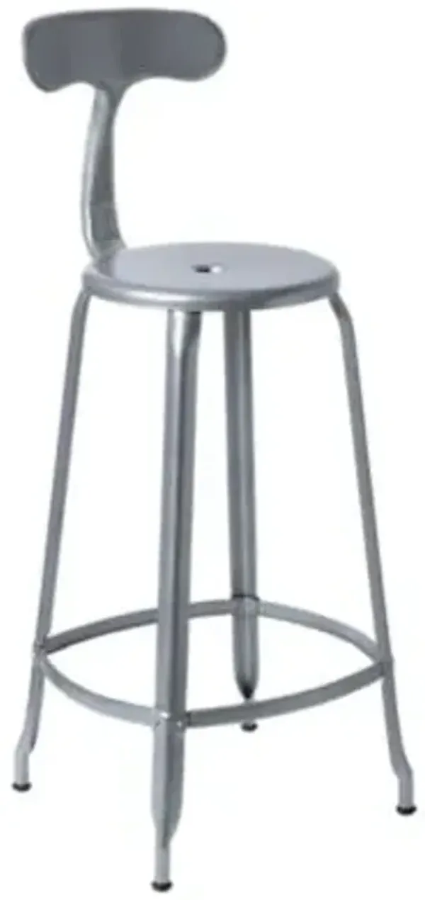 Nicolle Metal Backrest Bar & Counter Stool
