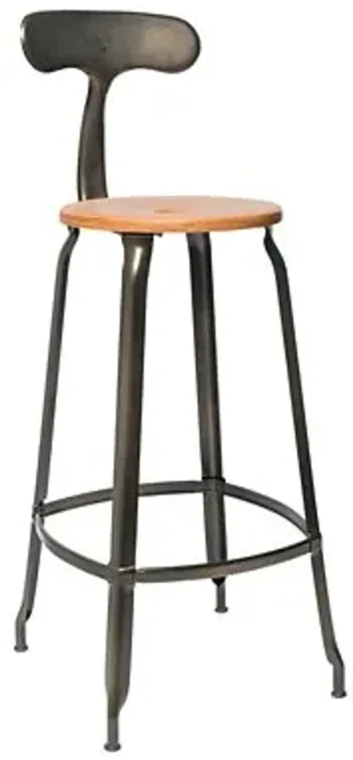 Nicolle Loom & Metal Bar Stool