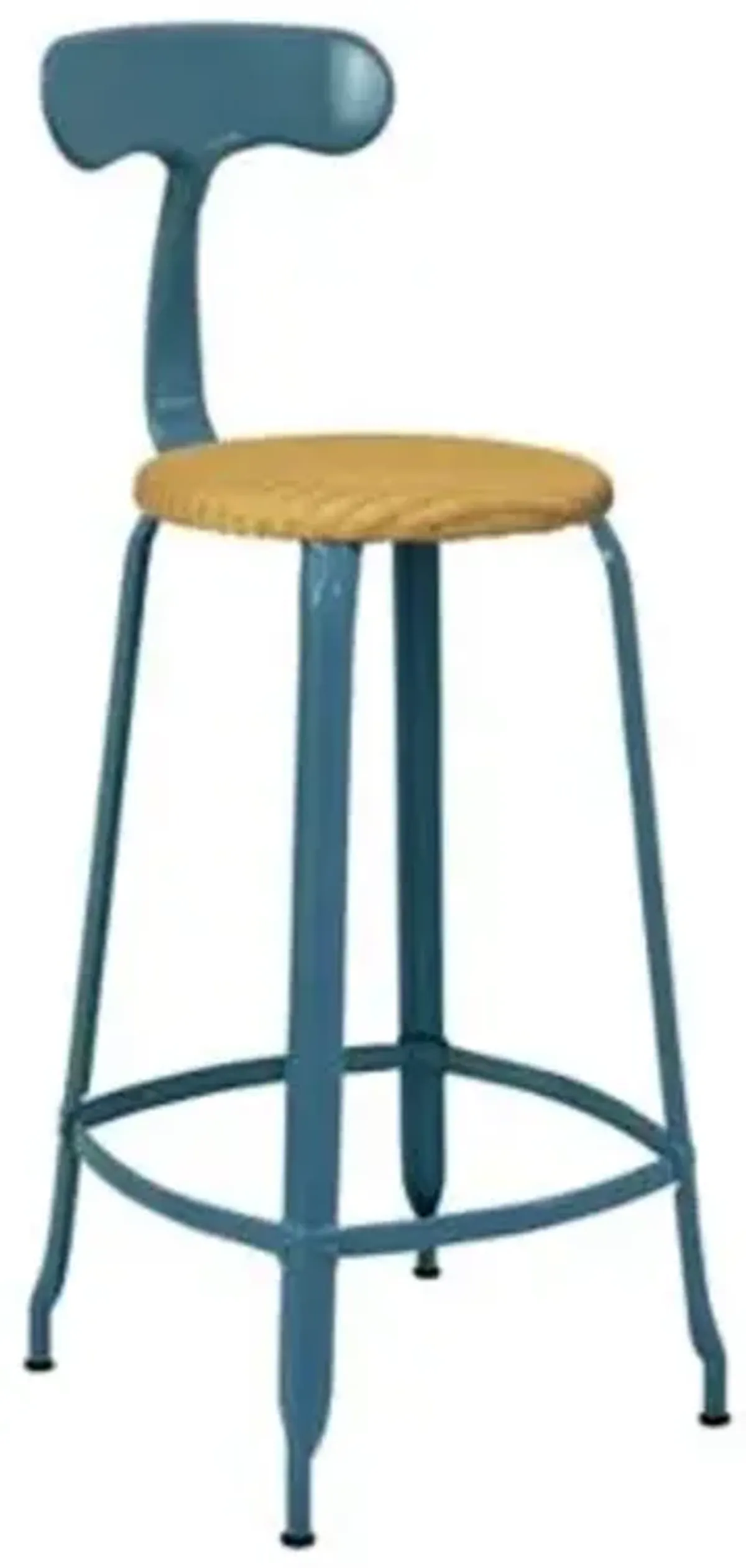 Nicolle Loom & Metal Bar Stool