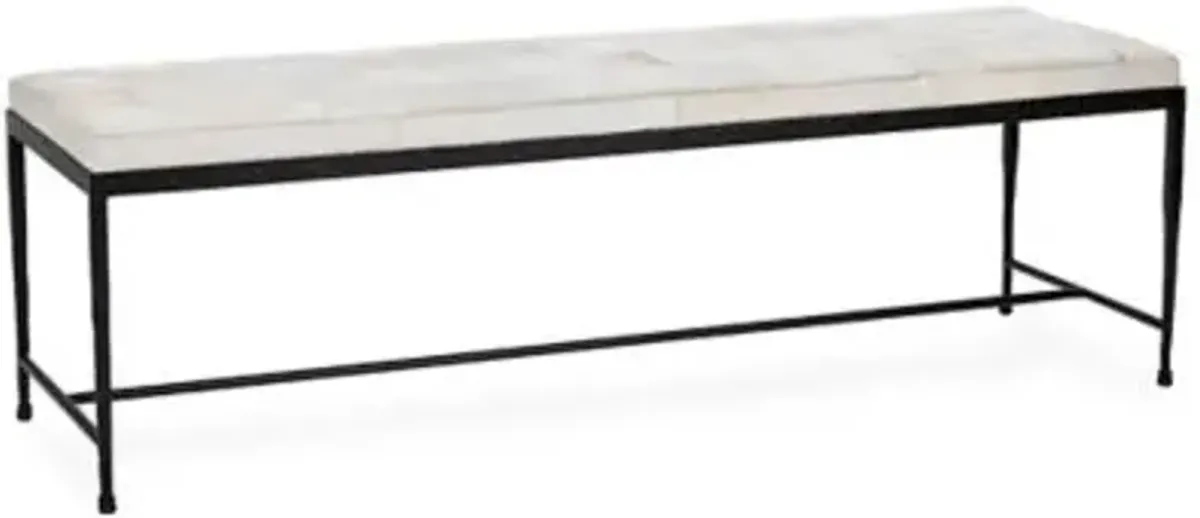 Achen Hair on Hide Bench