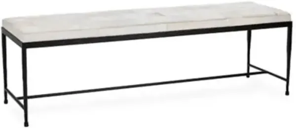 Achen Hair on Hide Bench