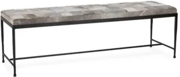 Achen Hair on Hide Bench