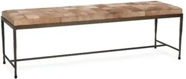 Achen Hair on Hide Bench