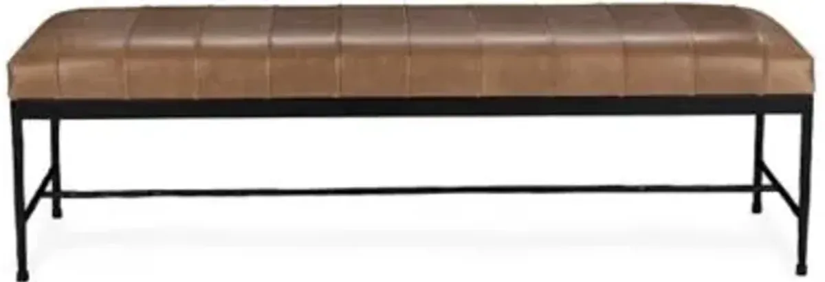 Madeleine Leather Bench