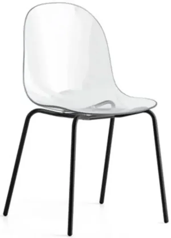 Academy Transparent Chair Metal Base